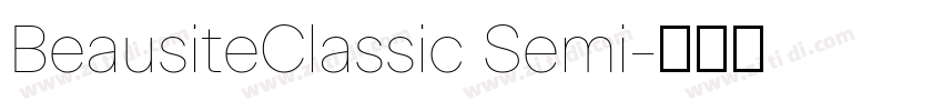 BeausiteClassic Semi字体转换